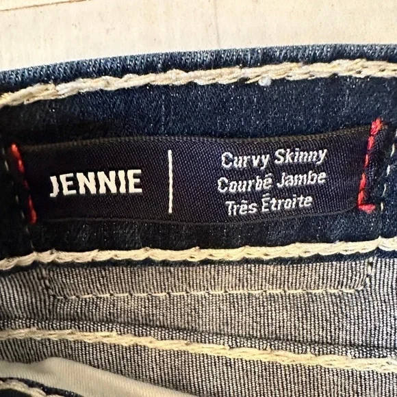 True Religion Jennie Curvy Skinnie Dark Blue Jeans Waist 36 - Picture 6 of 8